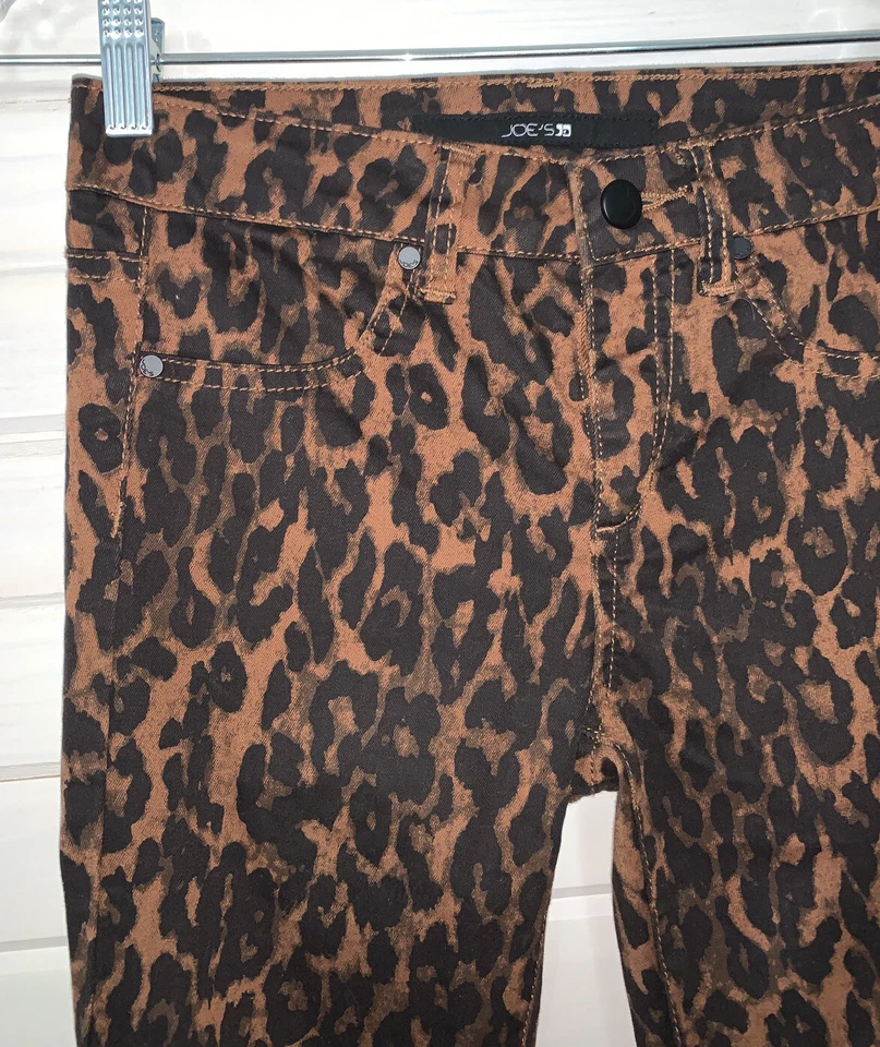 Jeans ajustados elásticos de leopardo marrón negro talla 14 Joes para niñas usados en excelente estado Foto 2 de 4