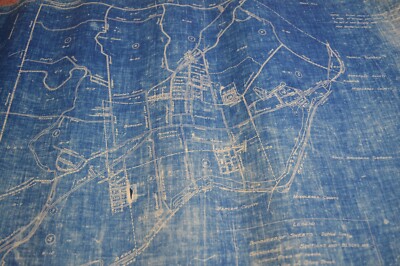 Princeton Mercer County NJ Large Circa 1940s Portfolio Book Tax Map Blueprints