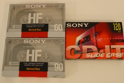Lot De 4 Cassettes Audio Sony HF60 Et TDK D90 - Neuves Sous Emballage
