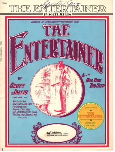 Sheet Music The Entertainer 1972 By Scott Joplin Movie The Sting