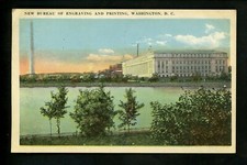 Washington DC postcard New Bureau of Engraving & Printing Vintage c1920