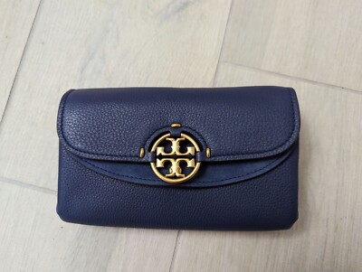 NWT TORY BURCH BLACK MILLER WALLET CROSSBODY BAG