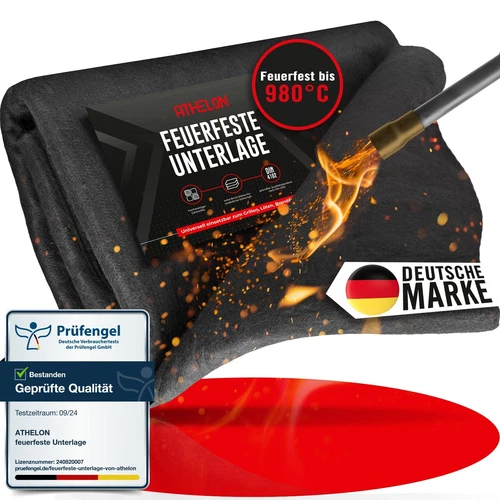 ATHELON® Feuerfeste Unterlage feuerfest hitzebeständig bis 980°C In,- & Outdoor