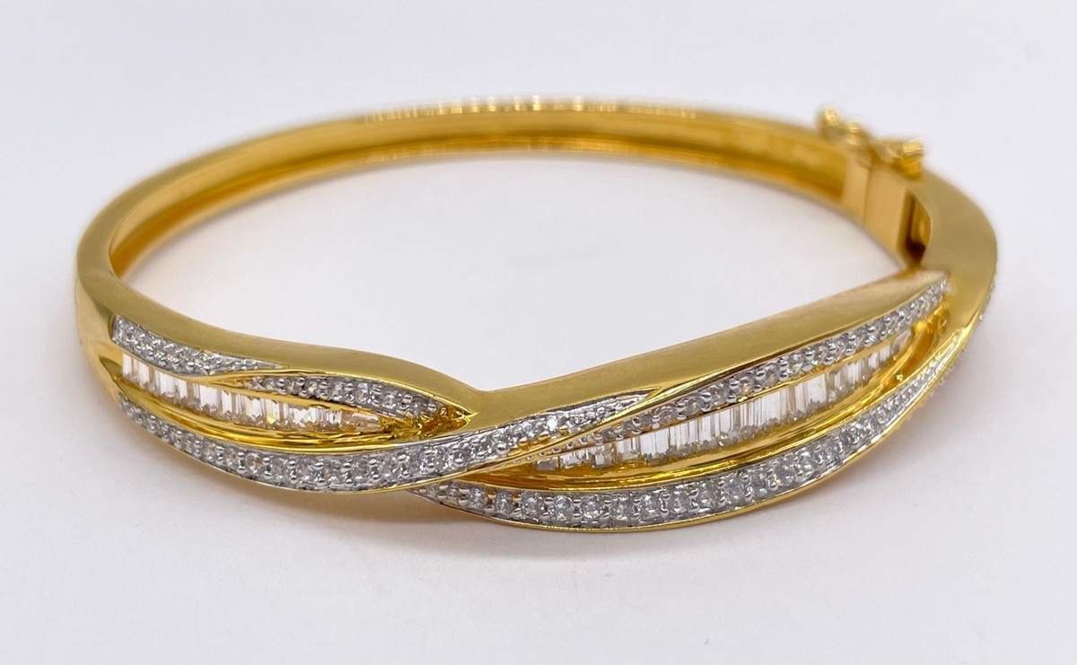 d*t様 visvim I.C.T. 22 VINTAGE BANGLE Ind Sterling Silver Gold Plated VICTORIA WIECK Pave & Channel Set CZ