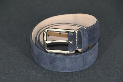 HUGO BOSS Gürtel, Mod. Lori-sd-st_Sz35, Gr. 90, Hand Made in Italy, Dark Blue - Bild 1 von 4