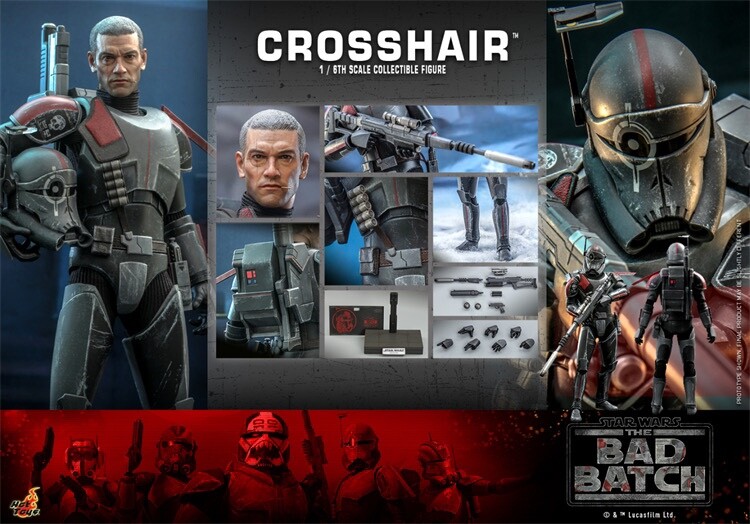 Ready! New Hot Toys TMS087 STAR WARS THE BAD BATCH 1/6 CROSSHAIR