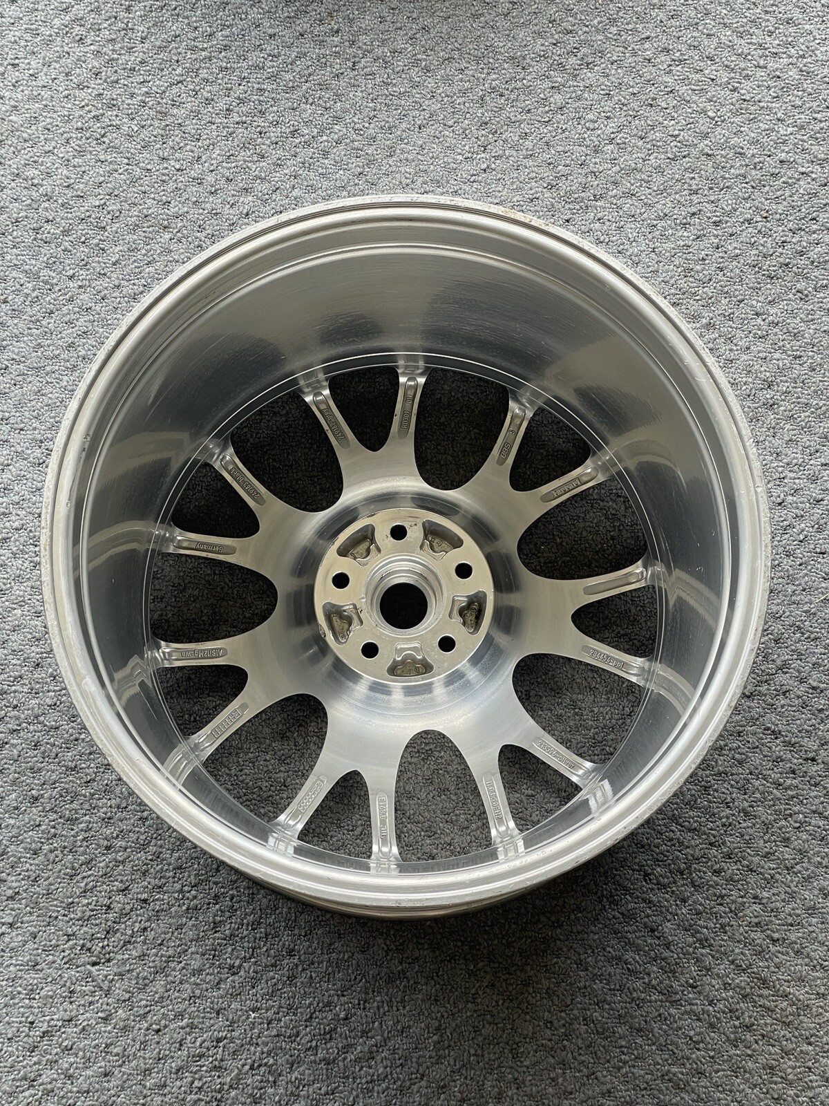 BBS FERRARI 599 20x11 +63.8 OEM 234454 Polished 612 Challenge REAR Wheel Rim