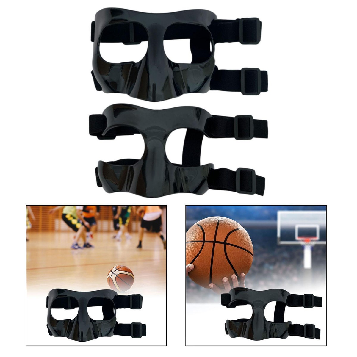 Masque De Protection Nez Cassé - Sport Basket, Football | Rembourré Réglable 15x9.5cm