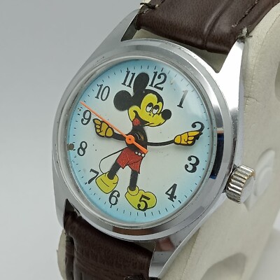 Mickey Mouse Disney Manual Winding Vintage Kids Watch | eBay