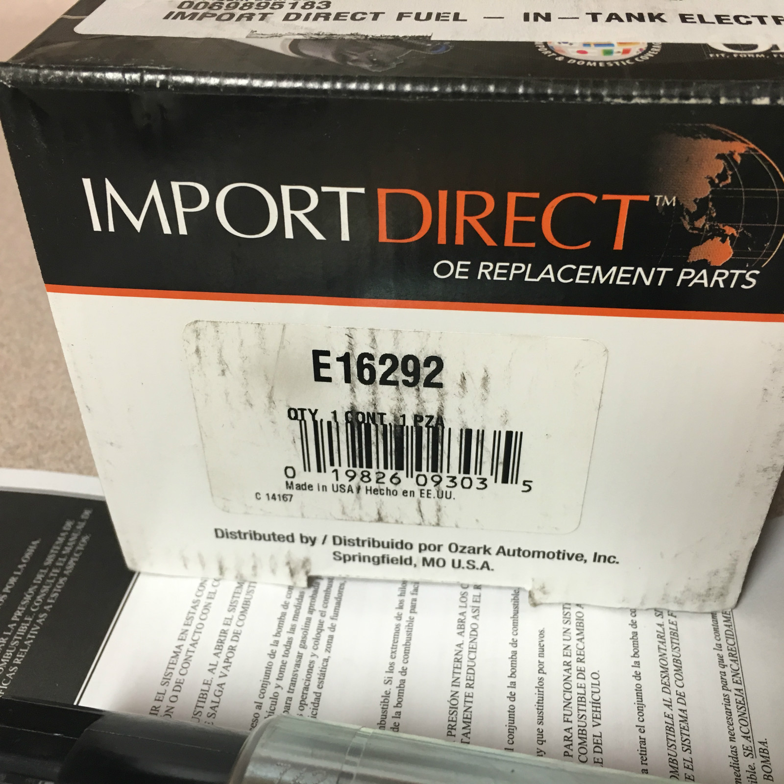 Import Direct Fuel Pump Kit E 16292 Toyota Avalon Sienna E16292 eBay