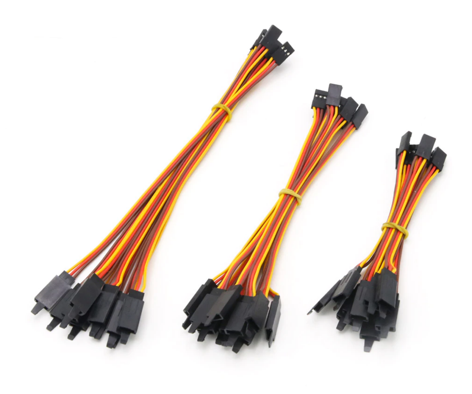 VUNIVERSUM Mr. Plug, 10 cavi patch per servo, da maschio a maschio, JR Graupner da 30 cm, 300 mm, 26 AWG, 3 pin, maschio a maschio