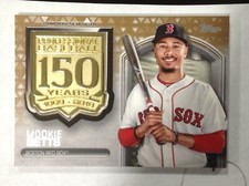 Mookie Betts 2019 Topps Series 1 150 Years Medallion Serial #d 38/50 Red Sox