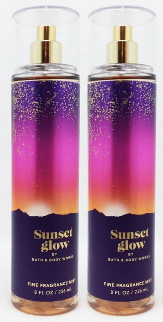 2 Bath & Body Works SUNSET GLOW Fine Fragrance Mist Spray 8 Oz | eBay