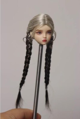 1:6 Princess Braids Hair Wig For 12'' Woman Action Figure Head Sculpture Toys