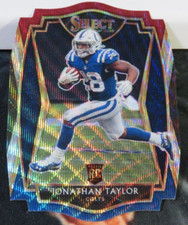 #6643 2020 SELECT JONATHAN TAYLOR #153 DIE CUT TRI COLOR PRIZM
