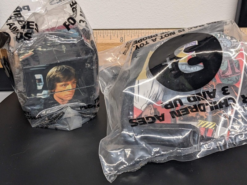 Star Wars Floating Cloud City, Folding Puzzle Cube 1996 Taco Bell Promo Sealed
