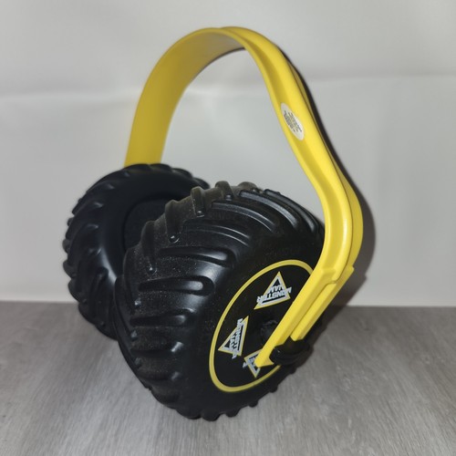 Monster Jam Truck Tire Kids Ear Muffs Headphones Yellow Child Hearing