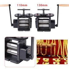 Manual Combination Rolling Mill Machine Jewelry Press Equipment 110/130mm+Handle
