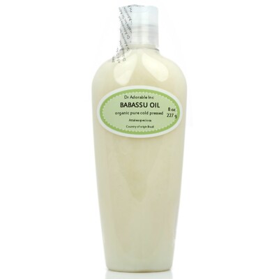 8 OZ BABASSU OIL 100% PURE COLD PRESSED  ORGANIC