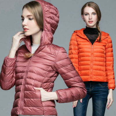 Duck Down Filled Short Hooded Jacket - Kiko