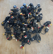 Lot of 32 Official OEM Microsoft XBOX 360 S Slim Composite AV Audio Video Cables