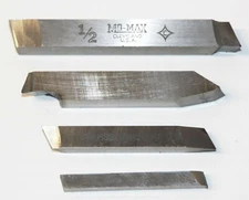 Lot of 4 - Mo-Max Etc - 1/2" , 1/4" HSS Blank Lathe Cutting Tool CNC Machinist