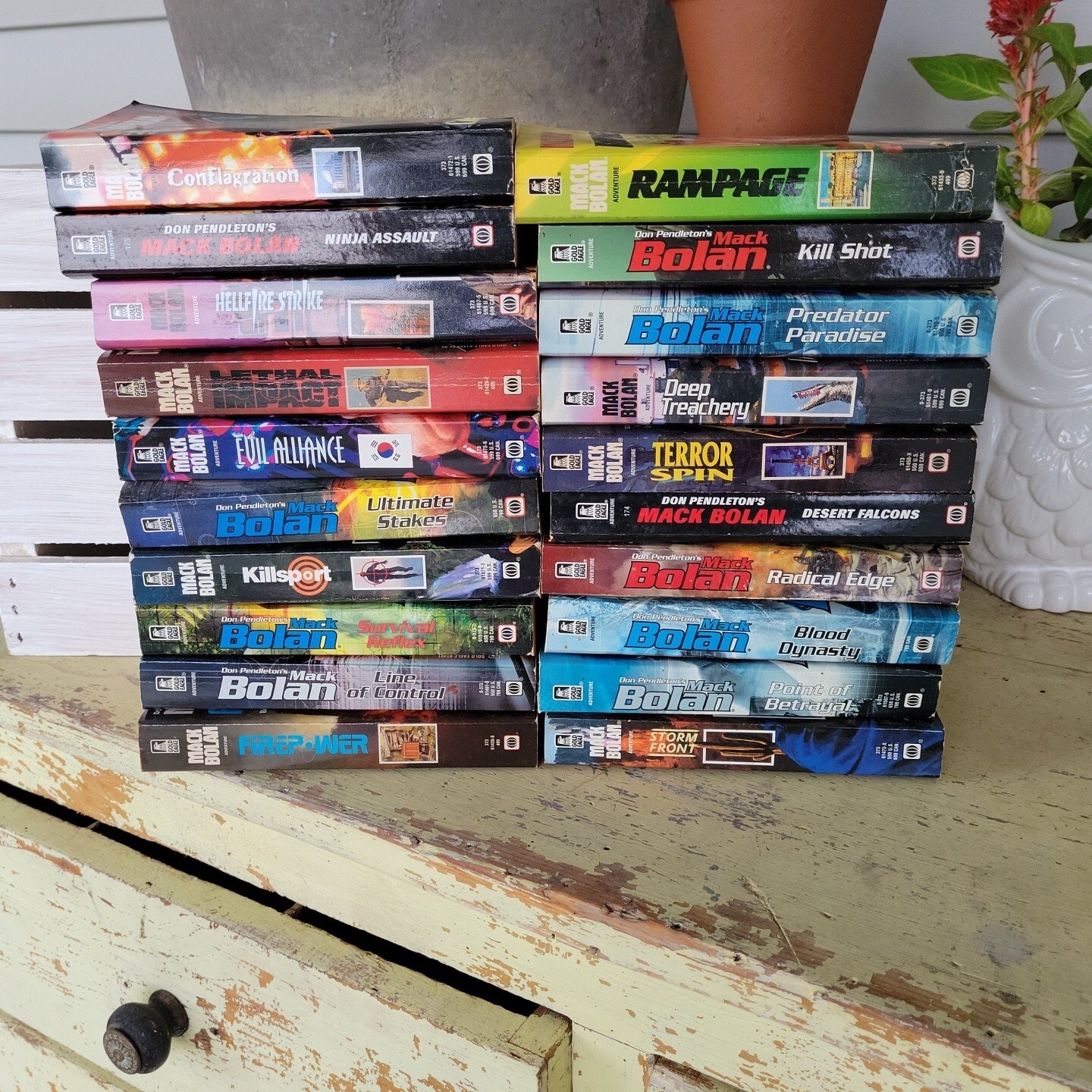 Lot of 20 Mack Bolan Books By Don Pendleton Action Adventure Espionage ...
