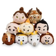 US Disney Store Beauty and the Beast Mini Tsum Tsum Complete set of 9 NWT Belle
