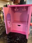 Wooden Jewlery Box Pink 9" Tall, 8" Wide, Mirrors on Inside & Small Drawer — photo 6