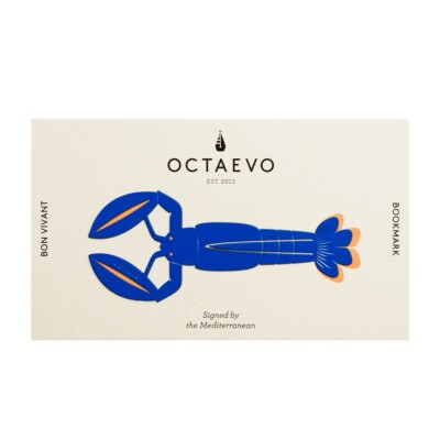 Octaevo Bespoke Handmade Metal Lobster Bookmark (Blue) Friends