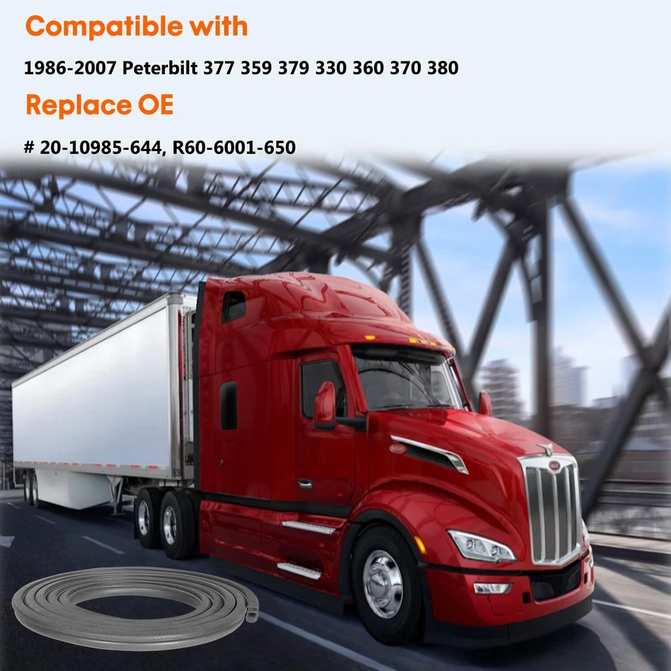 Sello de resistencia para puerta de cabina serie 1100 de 13,5 pies para Peterbilt 359.379 1986-2007 Foto 3 de 4