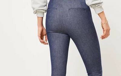 Petite Side Zip Skinny Pants, Size 