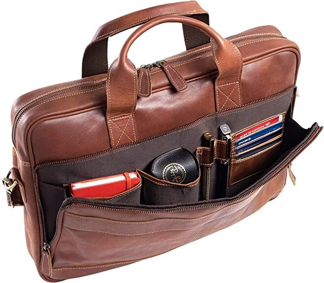 Leather briefcases Laptop Messenger Bags for Men and Women Best Office Bag - Image 2 of 4