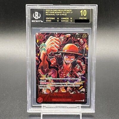 BGS 10 Black label One Piece Card Game Monkey D Luffy ST10 BGS 10 Black label One Piece Card Game Monkey D Luffy ST10