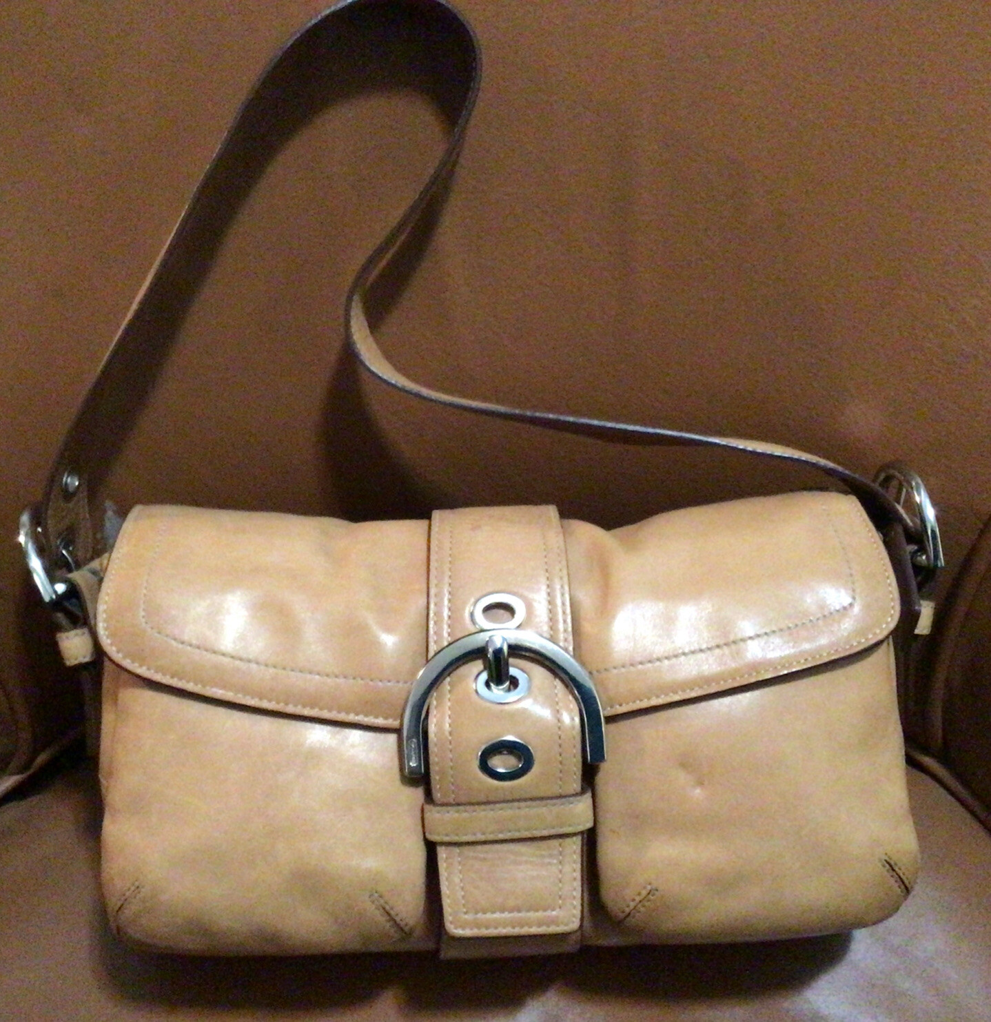 Vintage Coach Bag Tan Leather No. K05S9434 Gem