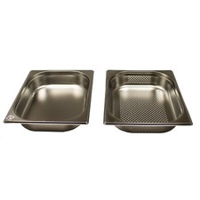 Dampfgarer - Gastronorm Behälter Edelstahl GN 1/2 Zubehör 4 Liter 65mm tief