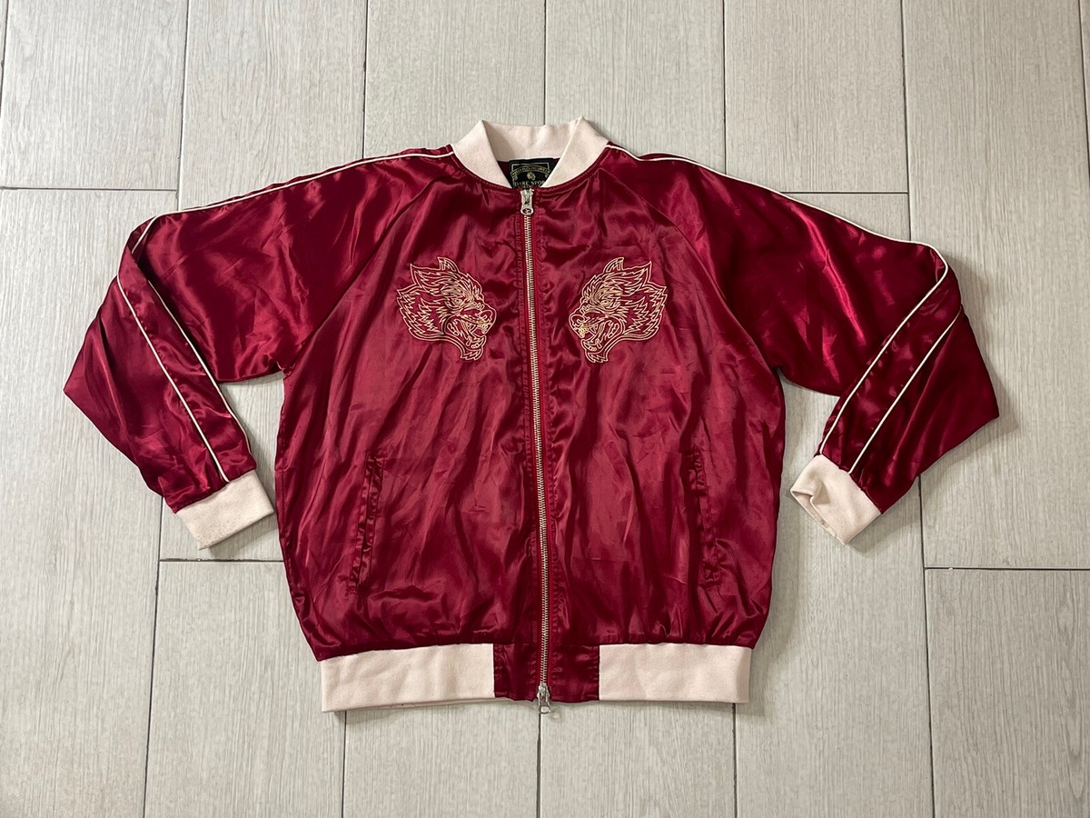 darc sport ナイロンジャケット XL Darc Sport Wolves Club Satin Jacket Red Men's Size XL 144