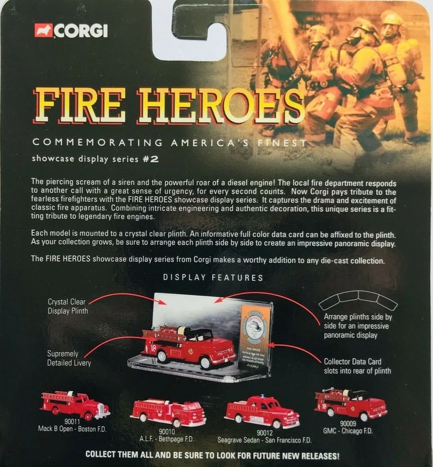 CORGI-SHOWCASE COLLECTION-FIRE HEROES-PONTIAC VAN-NEWARK F.D.CS90014-2002 - Image 4 of 4