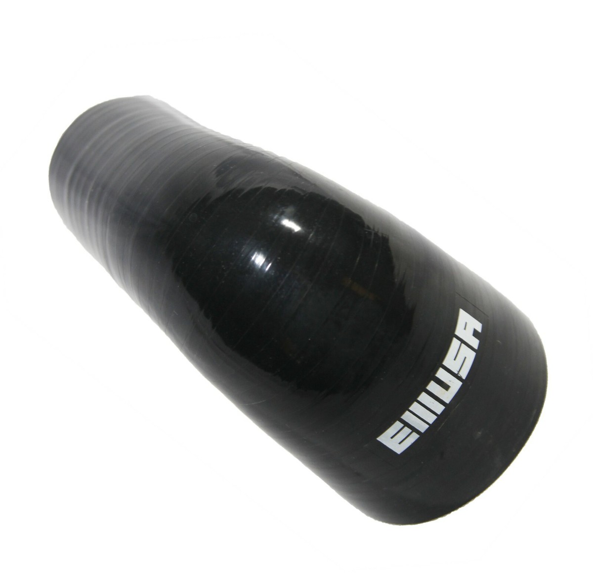 EMUSA Black 90 Degree Silicone Hose Elbow - 3" To 2.5" Reducer For Turbo Pipes