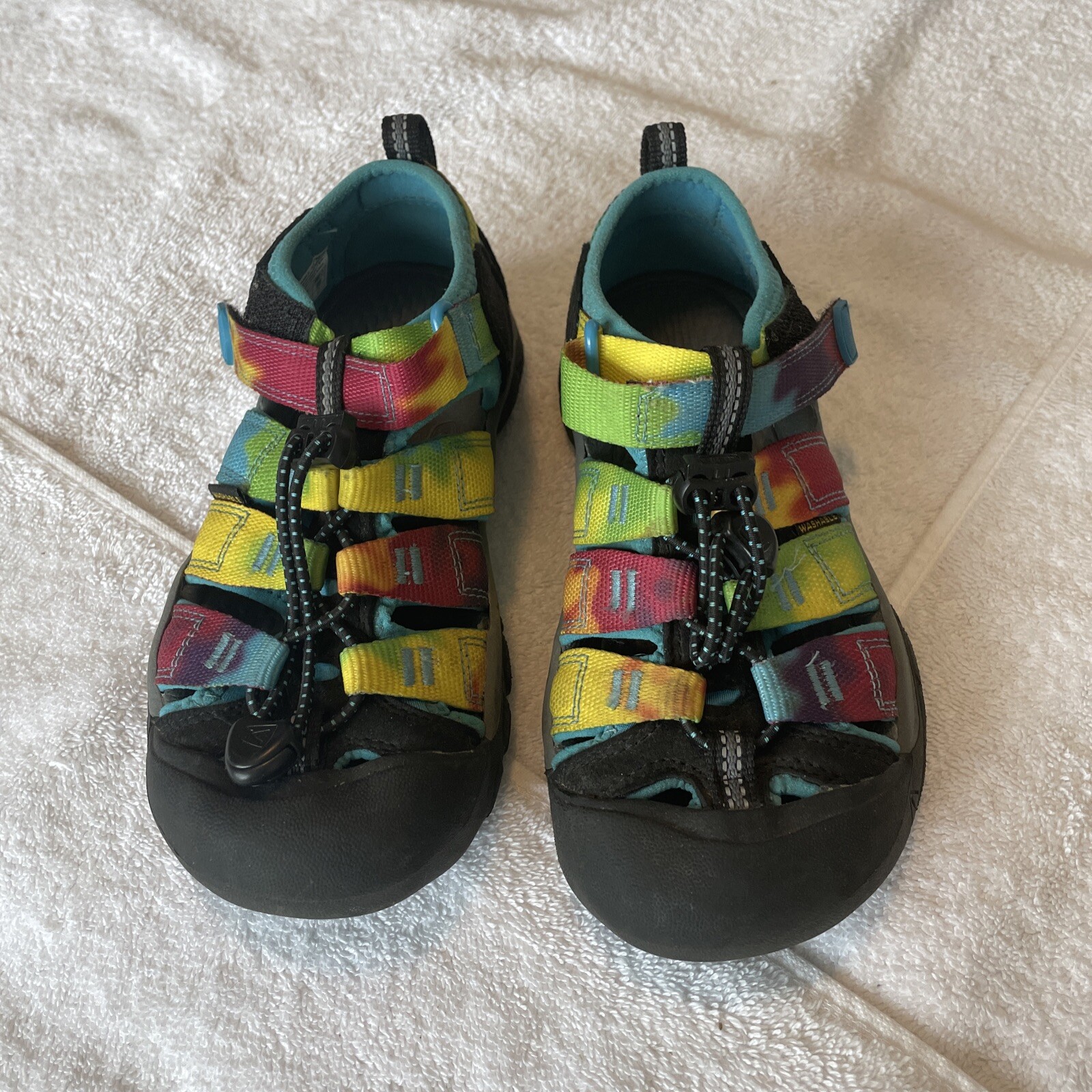 Scarpe da acqua Keen Newport sandali TIE ARCOBALENO TIE TIE escursionismo rafting bambini US 1