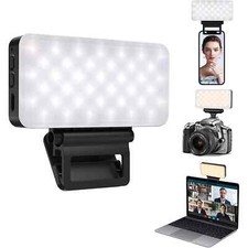 Selfie Light Phone Light with Clip - 78 LED, 3 Light Modes, Rechargeable