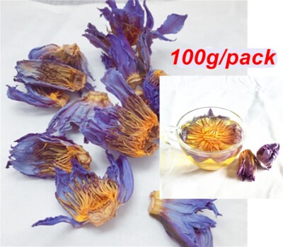 100 g. Blue Lotus Dried Whole Flower Tea Organic Sacred Nymphaea Caerulea reduce