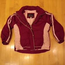 Youth Girls S small 7/8 Zeroxposur Maroon/pink winter coat no hood