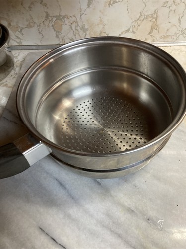 Stainless Steel Steamer Strainer Insert Pot Pan Saladmaster 8 inch ...