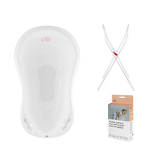 Zestaw do wanny dziecięcej ze stelażem - dla noworodków i niemowląt - stabilny i wygodny