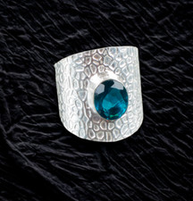 Apatite Gemstone Oval 925 Sterling Silver Handmade Jewelry Ring For Gift