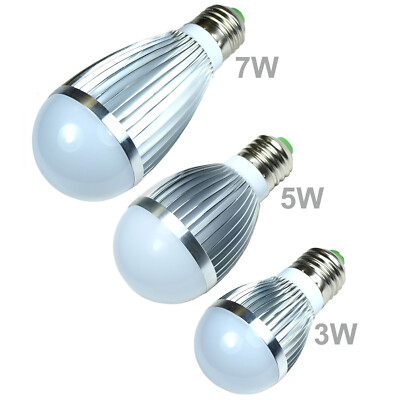 LED Bulb White Cool Energy Saving Light Lamp E26 / E27  3W 5W 7W Globe Standard