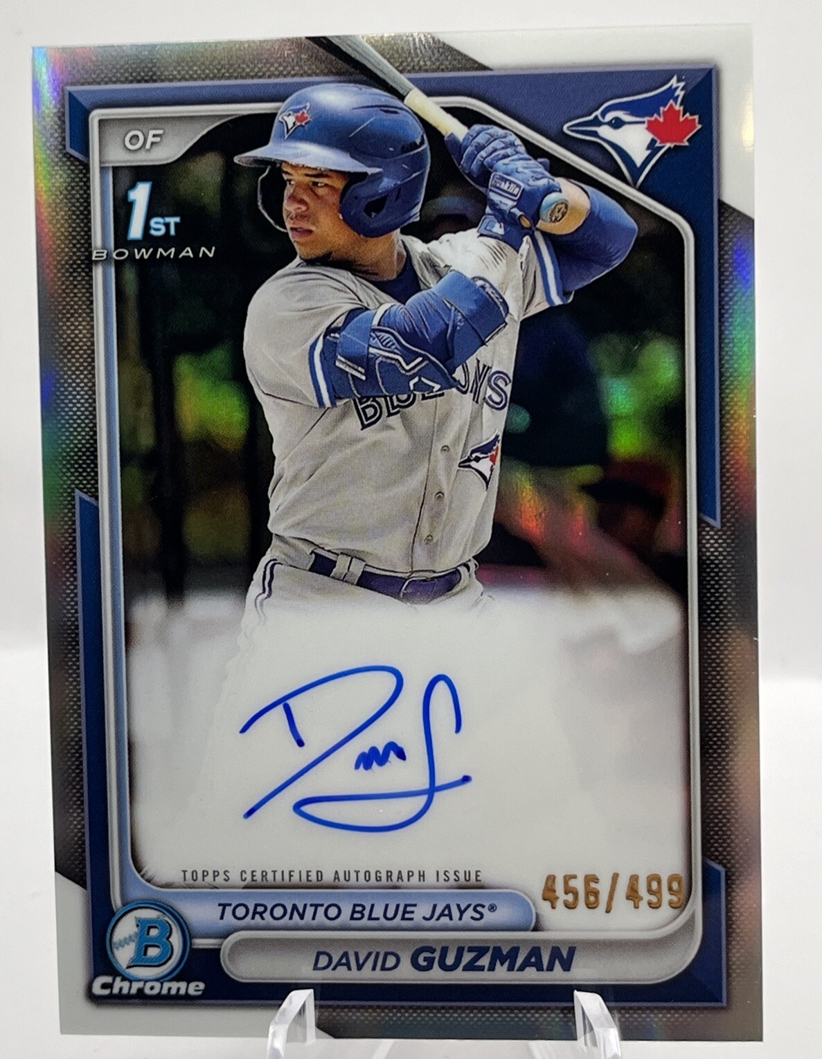 David Guzman 2024 Bowman Chrome Prospect Auto 1st Refractor /499 #CPA-DG