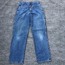 Vintage Marithe Francois Girbaud Mens 31x35 Distressed Baggy Wide Leg Jeans Spot