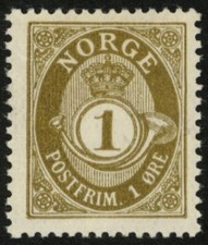 Norway 1909/19 (NK 96, MI 75, SC 74) - Posthorn - MNH